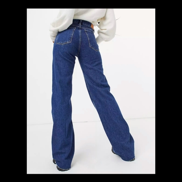 NWT Mango High Waisted Straight Leg - Picture 2 of 4